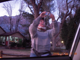 152 6ql. Zion National Park - Beth taking a picture