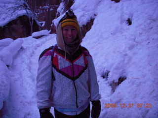 17 6qm. Zion National Park - pre-dawn Debbie