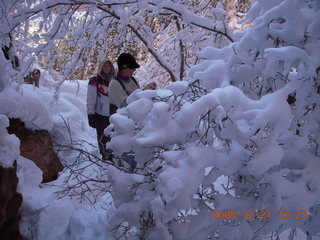 97 6qm. Zion National Park - Emerald Pools hike - Debbie and Beth