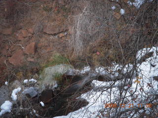 135 6qm. Zion National Park - Emerald Pools hike - icicles