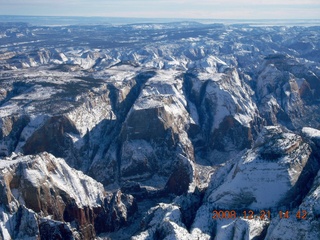 207 6qm. aerial - Zion National Park with Angels Landing