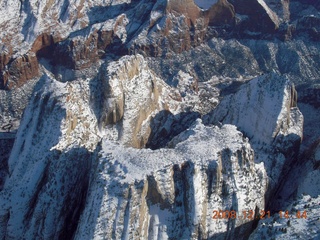 220 6qm. aerial - Zion National Park with Emerald Pools canyon