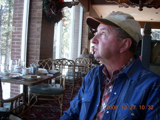 Ken Calman in Pine restaurant in Flagstaff