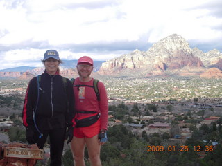 Zion National Park - Angels Landing hike - Debbie, Adam, and Beth in silhouette