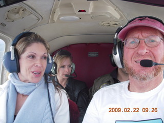 Adam, Kristina, and Sean flying in N8483R