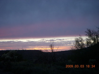 Cave Creek mine hike - sunset
