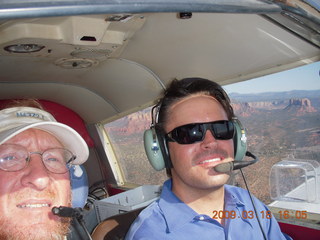 Kristina, Sean, and Adam flying in N8483R
