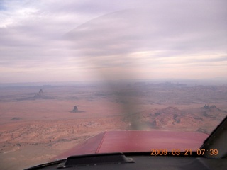 1 6tm. aerial - Monument Valley over my nose