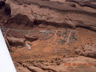 136 6tm. aerial - Monument Valley camping area