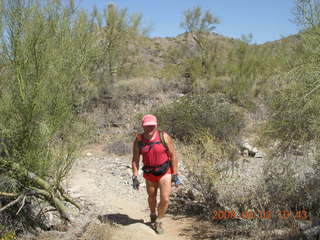 Zion National Park - Emerald Pools hike - Adam - icicles