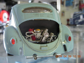 yellow VW superbeetle flowerpot