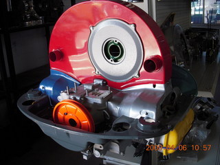 yellow VW beetle flowerpot