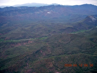 aerial - mountains near Red Creek