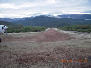 Red Creek airstrip run - runway