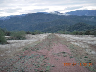 Red Creek airstrip run - runway