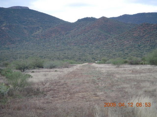 Red Creek airstrip run - runway
