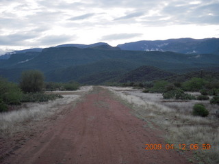 Red Creek airstrip run - runway