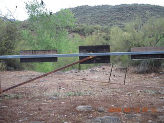 Red Creek airstrip run - fence