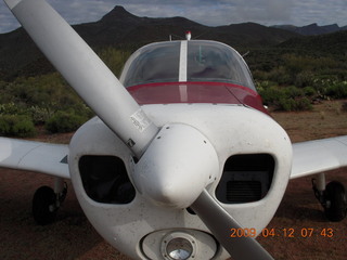 Red Creek airstrip run - wilderness area sign