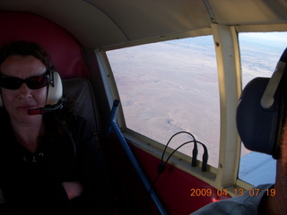 Grand Canyon trip - Judy flying in N4372J