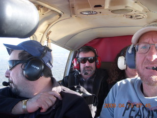 Ken Calman and Adam flying in N4372J