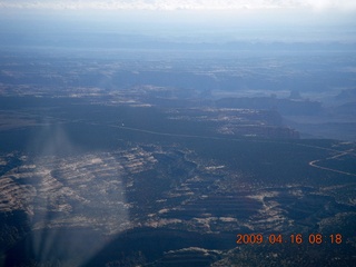 69 6ug. aerial - north of Monument Valley