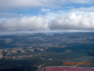 84 6ug. aerial - north of Monument Valley