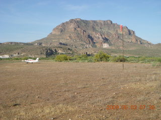Superstition Mountains, Superior Airport from a distance