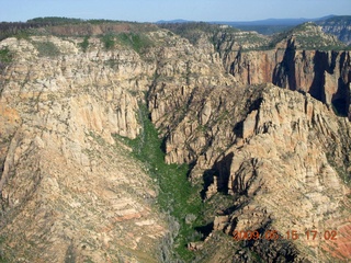 aerial - north of Sedona near sunset
