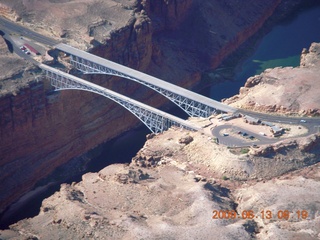 aerial - around Marble Canyon (L41) - Navajo Bridge