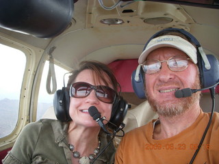 Grand Canyon trip - Mitch, Ira, and Adam flying in N4372J