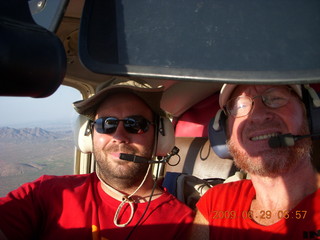 MIke Luddy and Adam flying in N4372J