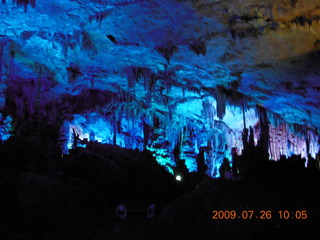 85 6xs. China eclipse - Guilin - Reed Flute Cave (really low light, extensive motion stabilization)