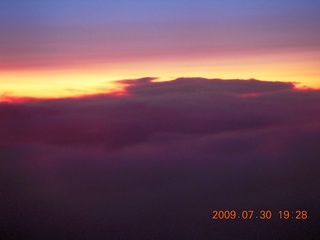 179 6xw. China eclipse - aerial sunrise/sunset