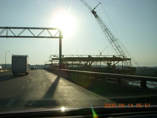 China eclipse - Shanghai bridge