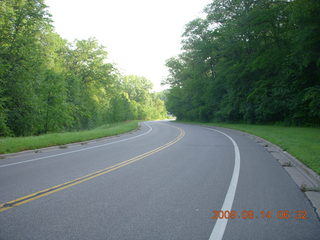 Minnesota country road - grass path - Adam running