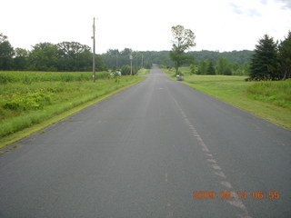 Minnesota country road - grass path - Kevin running