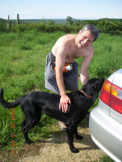 Kevin's place in Welch, Minnesota, run - Kevin's house on the hill