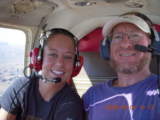 Markus's photo - aerial - Adam flying N4372J - in-flight photo at meteor crater