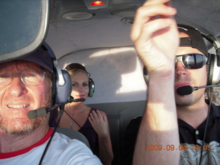 Markus's photo - aerial - Adam flying N4372J - in-flight photo at meteor crater