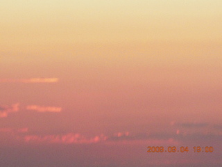 Blythe (BLH) fly-in - sunset clouds