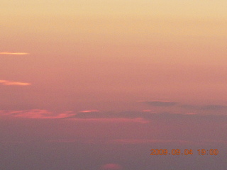 Blythe (BLH) fly-in - sunset clouds