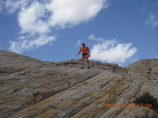 173 704. Escalante to Kodachrome - Adam on slickrock
