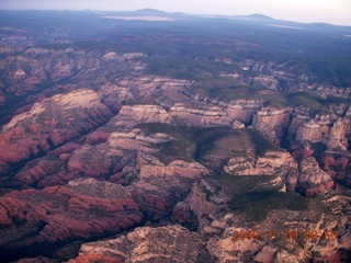 4 719. aerial - mountains near Sedona at dawn