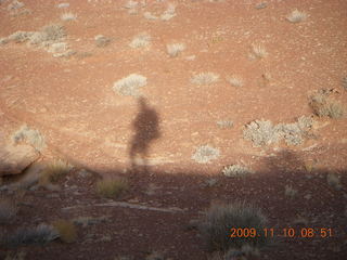 8 71a. Lathrop trail hike - my shadow