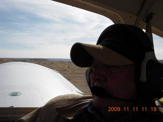 41 71b. LaVar (backlit) flying in N4372J