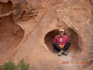 23 71c. Arches National Park - Devils Garden hike - Adam in rock