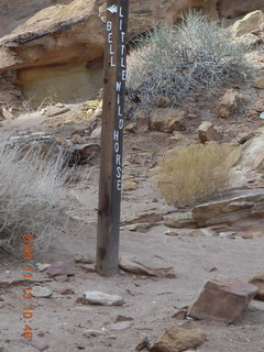 68 71d. Little Wild Horse Pass slot-canyon hike - sign