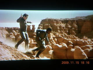 139 71f. Goblin Valley scene from movie 'Galaxy Quest' on my TV
