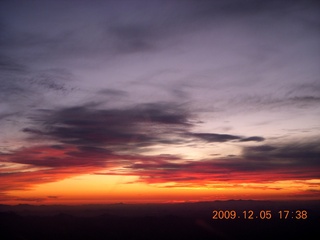 Blythe (BLH) fly-in - sunset clouds